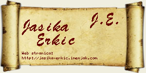 Jasika Erkić vizit kartica